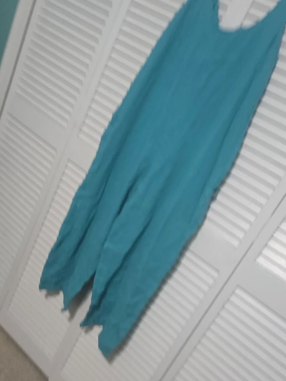 Serra Teal Sleeveless Romper with Button Front